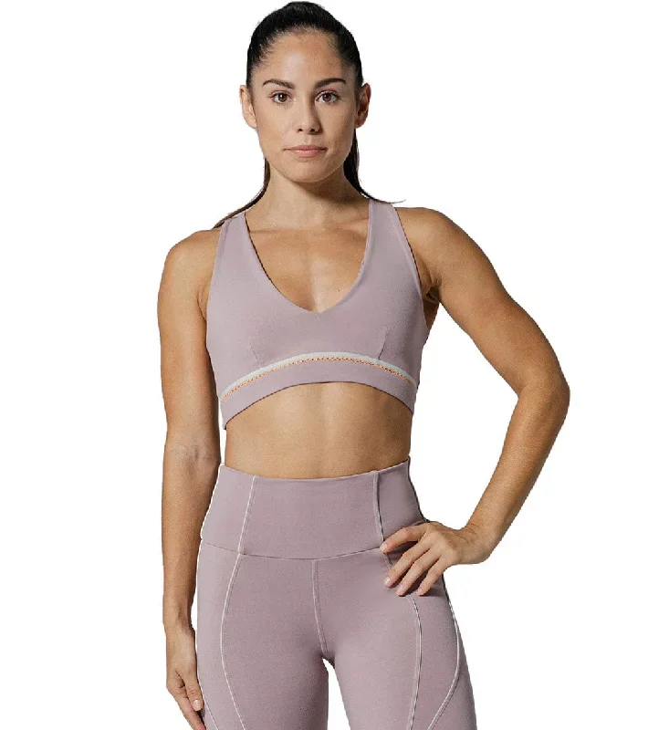 925Fit Head Turner Yoga Sports Bra Mushroom