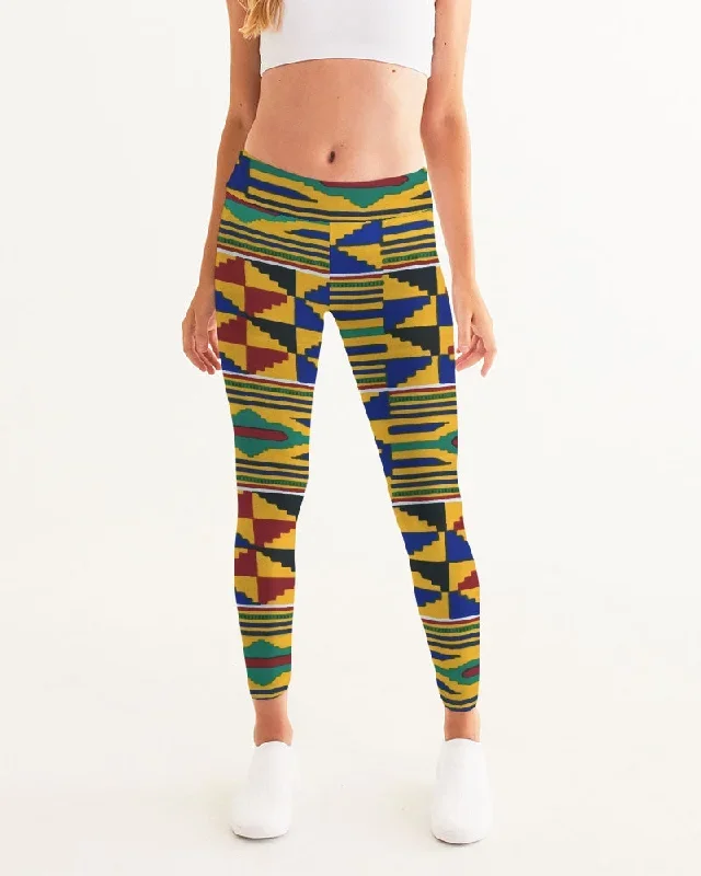 AKH African Kente Cloth Women's Yoga Pants