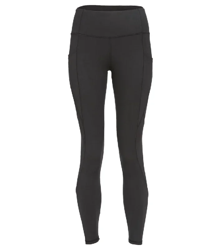 Balance Collection Lorena High Waisted Yoga 7/8 Leggings Black