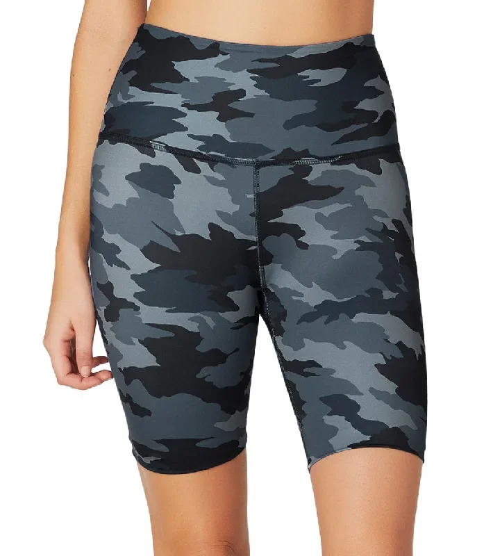 Beyond Yoga Lux High Waisted Biker Shorts Navy Camo