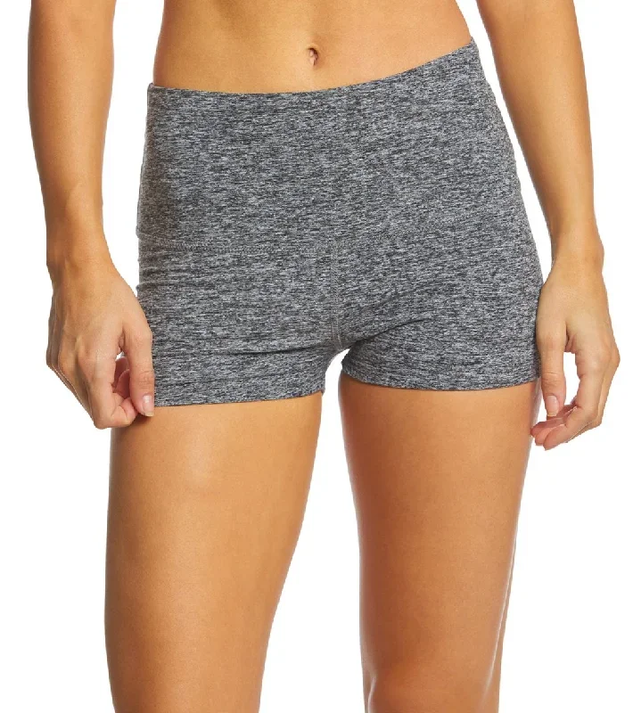 Beyond Yoga Spacedye Circuit High Waisted Short Shorts Black/White