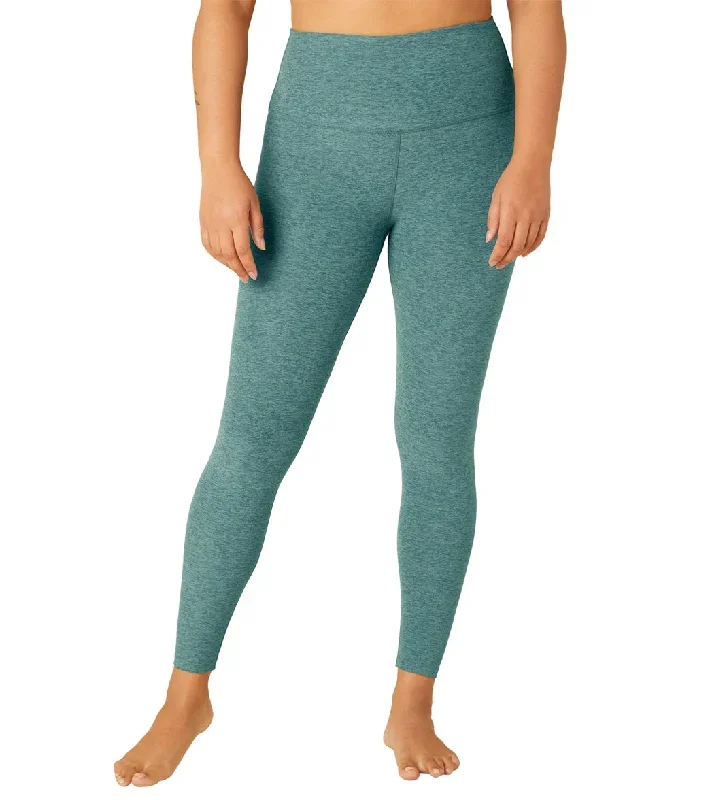 Beyond Yoga Spacedye High Waisted Caught In The Midi 7/8 Yoga Leggings Rainforest Blue Heather