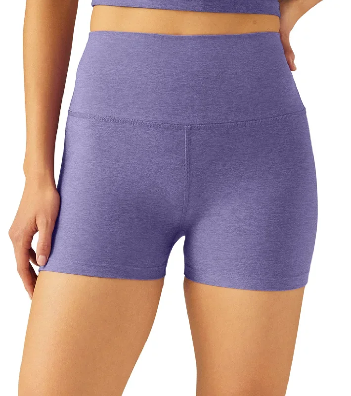 Beyond Yoga Spacedye Keep Pace Biker Shorts Indigo Heather