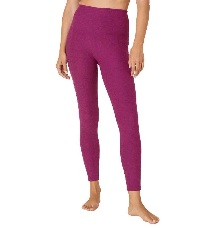 Beyond Yoga Spacedye Out Of Pocket High Waisted 7/8 Yoga Leggings Magenta Heather