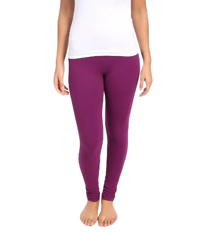 Beyond Yoga Women's Side Panel Long Yoga Leggings Plum Wine