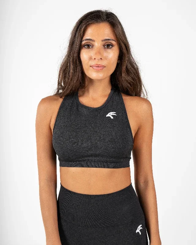 Blush Sports Bra  - Midnight Black