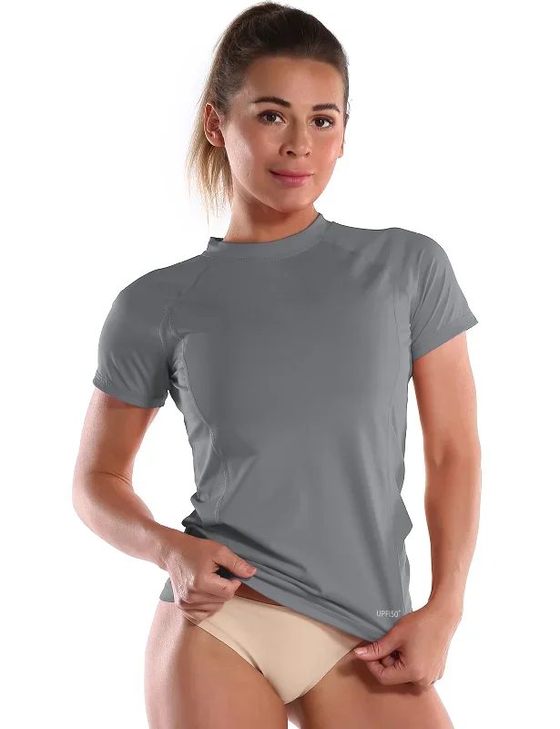 Short Sleeve UPF 50+Rashguard gray