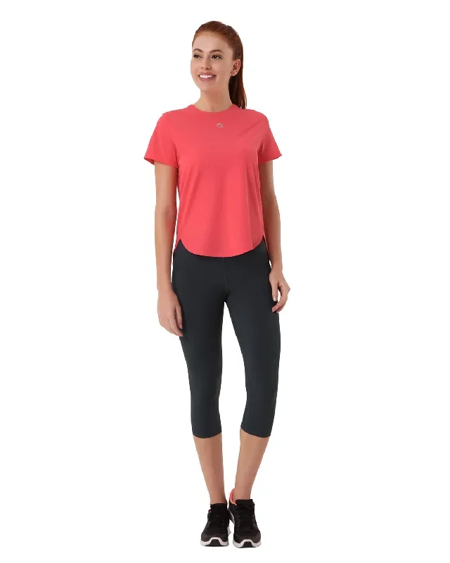 flamingo-pink-smooth-and-seamless-fitness-t-shirt