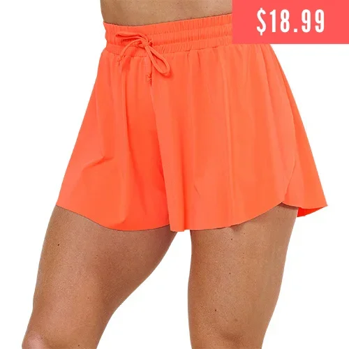 Flowy Shorts | Neon Orange