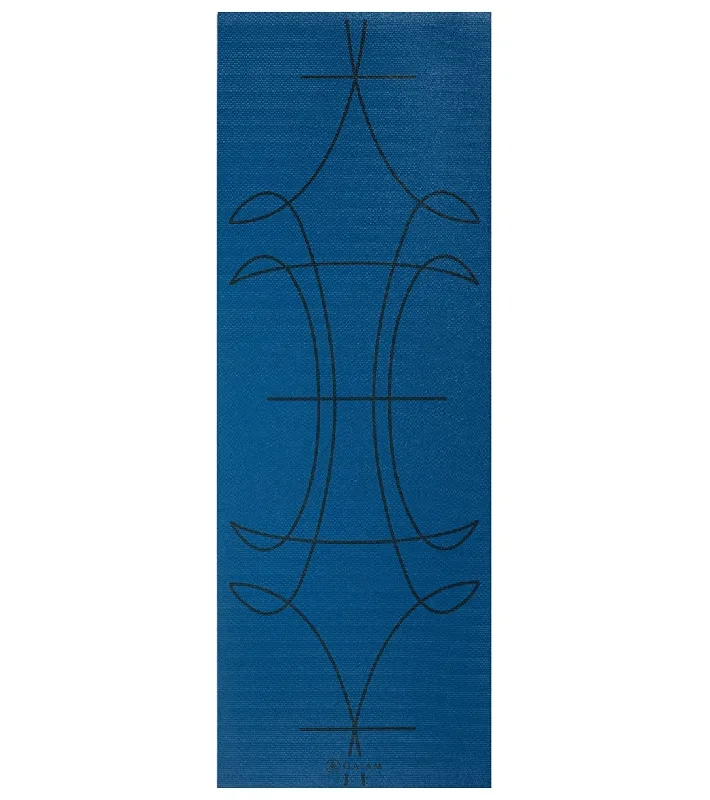 Gaiam 6mm Alignment Yoga Mat Digital Teal