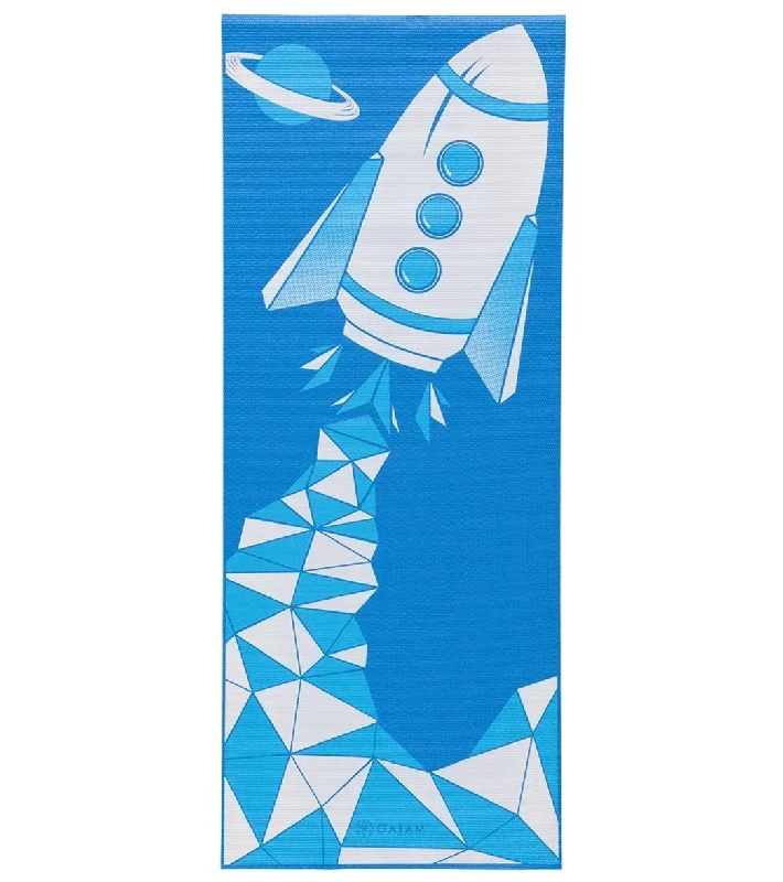 Gaiam Kids Yoga Mat Blue Rocket 60 3mm