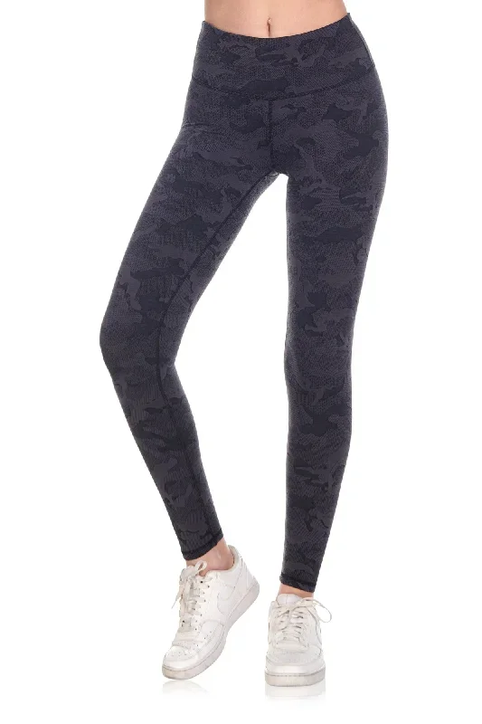 High Waist Printed Jacquard Legging