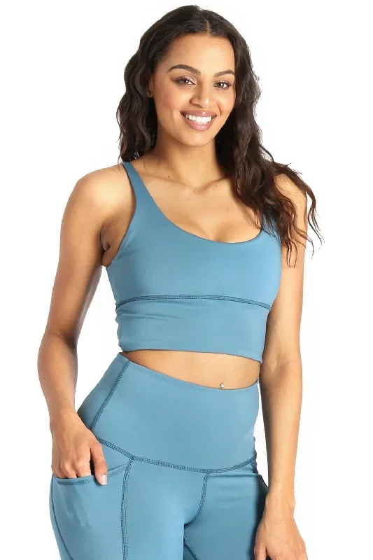 Limitless Sports Bra in Ocean - Medium Support, A - E Cups