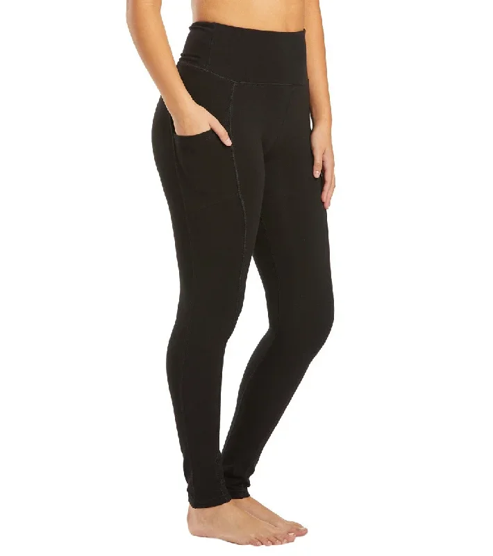 Marika Dana High Rise Tummy Control Yoga Leggings with Pockets Black