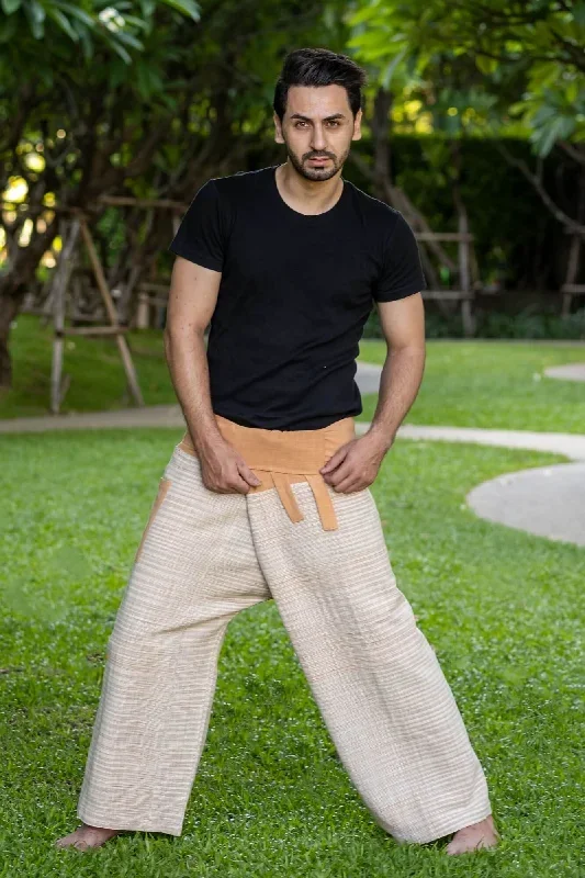 Men's Premium Beige Fisherman Pants