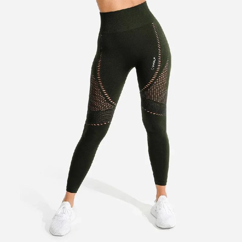 Meta Seamless Leggings - Khaki