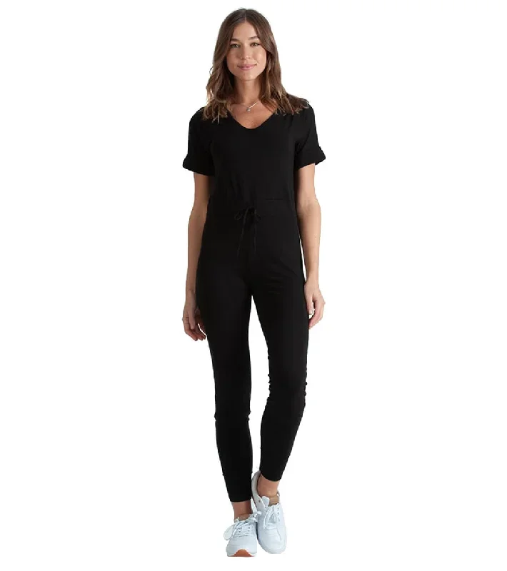 NYTT Short Sleeve Leotard Black