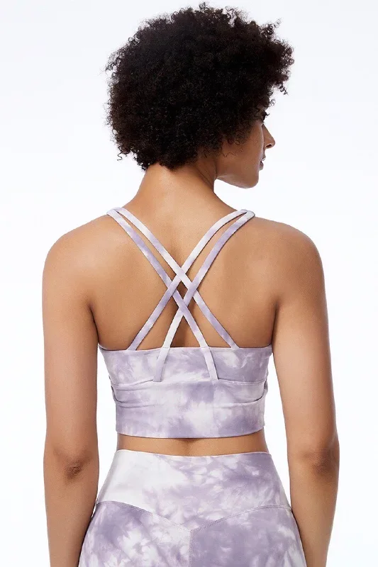 Olivia Kumo Tie-Dye Longline Sports Bra