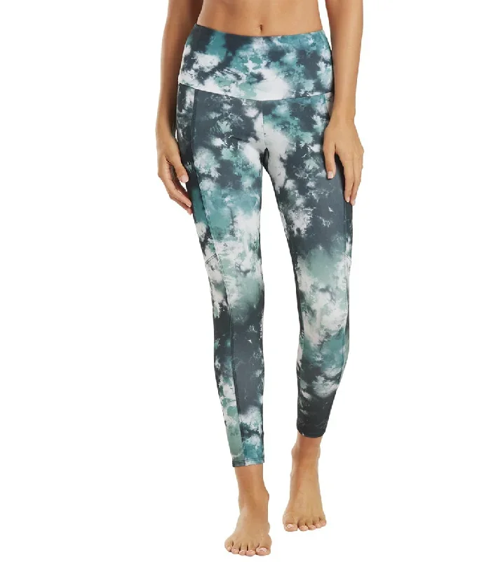 Onzie Pocket Yoga Leggings Evergreen Tie Dye