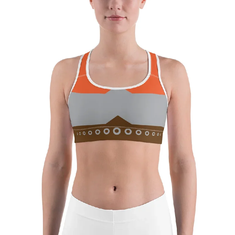 Tri-Color Panel Sports Bra