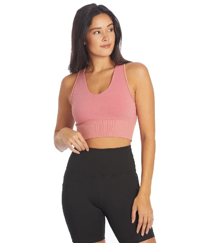 prAna Sopra Seamless Crop Top Cloud Blush