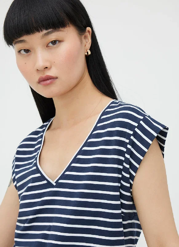 Navy/Bright White Stripe