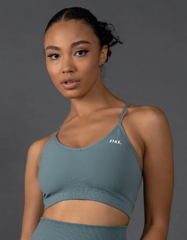 Premium Seamless Strappy Crop V5.1 - Mist