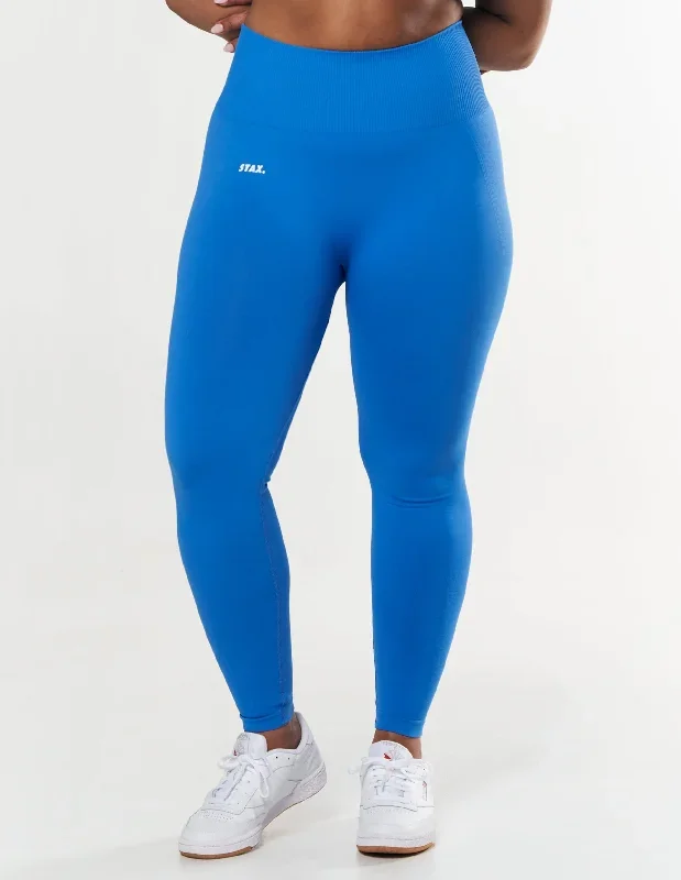 Premium Seamless Tights - Blue