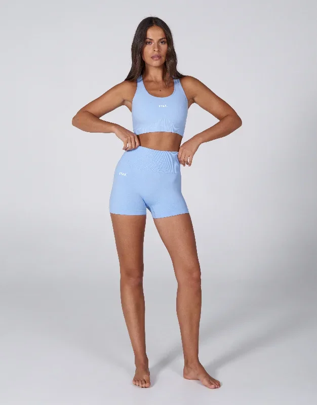 Premium Seamless Favourites Mini Bike Shorts - Baby Blue