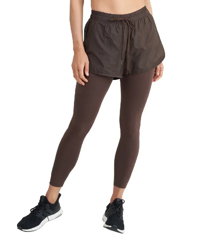 Thrive Societe Run Short 7/8 Legging Fudge