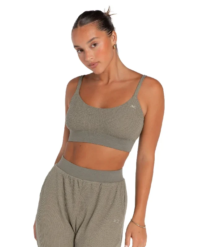 Waffle Bralette - Sage