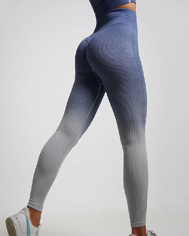 Gray Blue Long Sleeve Pants