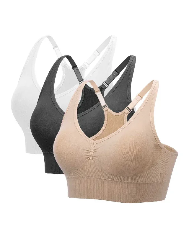 Coobie Fusion Racerback Yoga Bra 9093 (3 Pack)